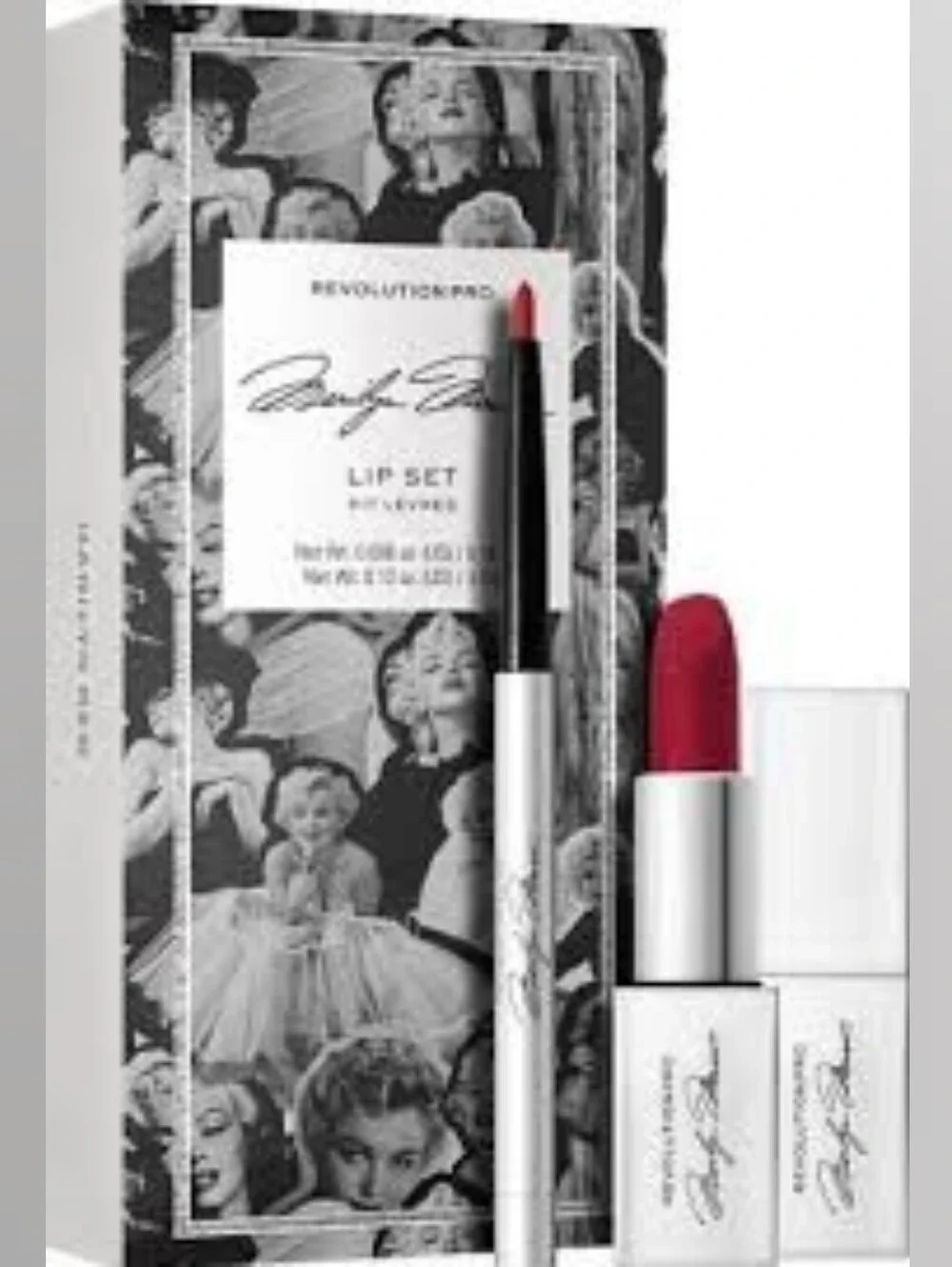 MARILYN RED Revolution x Marilyn Monroe DISCONTINUED Lip Set NWT